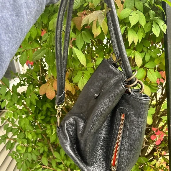 BOOZIE AND CO. Ménage bag Elegant Black Leather Shoulder Bag - Picture 9 of 12
